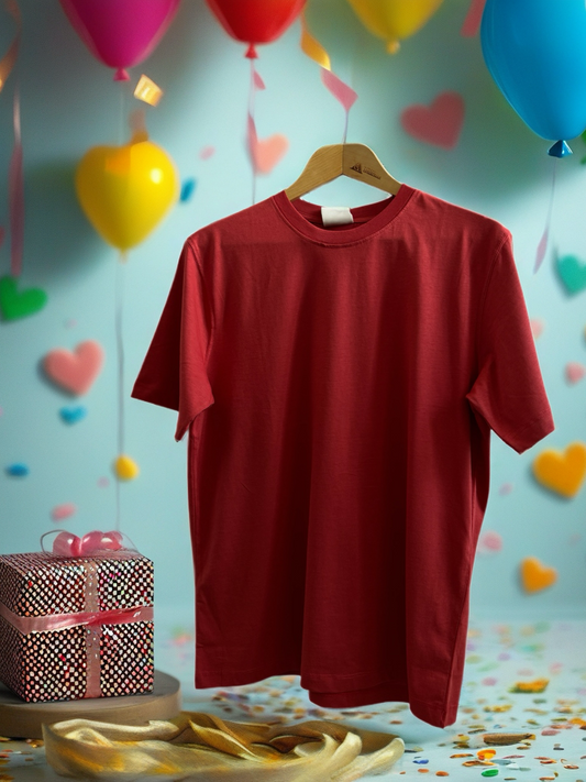 Kırmızı Kısa Kollu T-Shirt